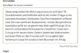 Wohnung kaufen in 35510 Butzbach, Butzbach - 2ZimmerOffener Ess-und Wohnbereich Einbauküche Badewanne+Dusch