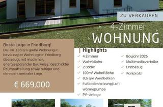 Wohnung kaufen in 86316 Friedberg, Friedberg - Neubau zum Erstbezug: familenfreundliche 4 Zimmer Wohnung