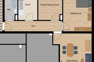 Wohnung mieten in Friedrich-Ebert-Straße 20, 97318 Kitzingen, ruhige sanierte 3-Zimmer-Wohnung mit Balkon in Kitzingen