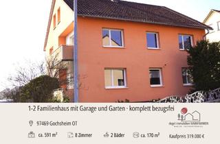 Haus kaufen in 97469 Gochsheim, Gochsheim - VIEL PLATZ FÜR IHRE PLÄNE - 1-2 Familienhaus mit 2 Wohneinheiten, Garten & Ausbaupotenzial