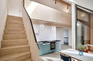 Wohnung kaufen in Hülenbergstraße 60, 72622 Nürtingen, Exklusive Neubauwohnung im DG (3Zimmer/82m2) mit Loggia im stufenlos-modern KfW40 Klimaholzhaus