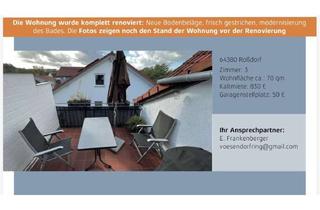 Wohnung mieten in 64380 Roßdorf, Wohnen am Feldrand: Helle 3-Zimmer-Wohnung mit Balkon & Garage