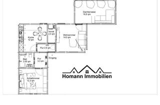 Wohnung mieten in Lentstr. 20, 59192 Bergkamen, Wohnen mit großer Dachterrasse - attraktive 2-Zimmer-Wohnung in Bergkamen