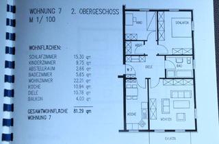 Wohnung mieten in Reißturm, 86720 Nördlingen, Sonnige drei Zimmer Wohnung mit großem Balkon, Nördlingen