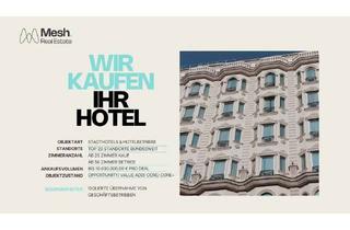Gewerbeimmobilie kaufen in 01067 Wilsdruffer Vorstadt/Seevorstadt-West, Sie sind Betreiber oder Eigentümer eines Hotels? Wir kaufen Ihr Objekt!