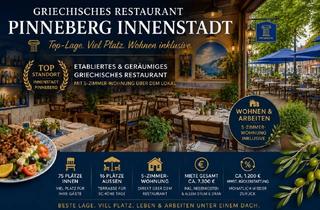Gastronomiebetrieb mieten in 25421 Pinneberg, Griechisches Restaurant in Top-Lage von Pinneberg inkl. 5 Zi Wohnung!