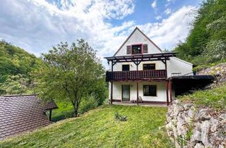 Haus kaufen in 91327 Gößweinstein, Traumlage an der Wiesent – Zweifamilienhaus mit Burgblick in Gößweinstein