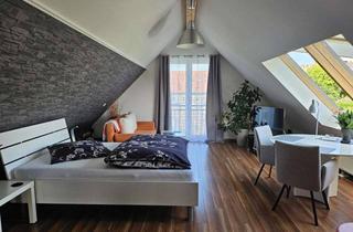 Immobilie mieten in Pommernstr. 10, 61381 Friedrichsdorf, Apartment mit Studio-Charakter. Schlaf-/Wohnzimmer mit Pantryküche und separates großzüges Bad