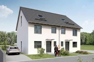 Doppelhaushälfte kaufen in 72144 Dußlingen, Energieeffiziente Neubau-Doppelhaushälfte - KfW-förderfähig (QNG) mit eigenem Garten und Keller