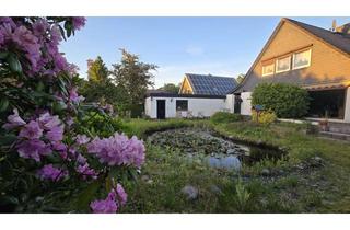 Immobilie mieten in Dorfstraße 112, 25336 Klein Nordende, Idylle vor Hamburg: Haus mit Sauna, Garten & Teich