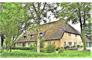 Haus kaufen in 25878 Drage, Tolles Reetdach-Haus / Resthof mit 2 Wohnungen in Drage bei Friedrichstadt. Ansehen !