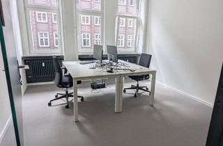 Büro zu mieten in Burchardstraße, 20095 Hamburg, Heller Büroraum mit Fenster in der Hamburger Innenstadt