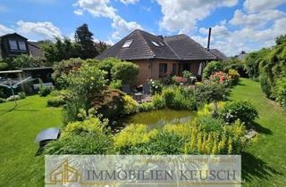 Einfamilienhaus kaufen in 27299 Langwedel, Sehr geflegte, große und ruhig gelegene Immobilie über 2 Etagen mit Traumgarten und Teich + Garage