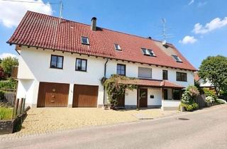 Mehrfamilienhaus kaufen in 88422 Kanzach, Kanzach - Mehrfamilienhaus mit 4 Wohneinheiten, großem Garten, Doppelgarage und Werkstatt in Kanzach