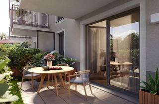 Wohnung kaufen in Am Schäferanger 2-12, 85764 Oberschleißheim, FERIEN-SPECIAL: Schöne 2-Zimmer-Erdgeschosswohnung mit großzügiger Terrasse