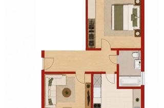 Wohnung mieten in Fritz-Haber-Strasse, 06217 Merseburg, Charmante 2-Zimmer-Dachgeschosswohnung mit Dachterrasse