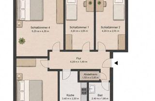 Wohnung mieten in Heerstraße 377, 13593 Spandau, WG-Wohnung in Berlin-Spandau mit 4 Zimmer