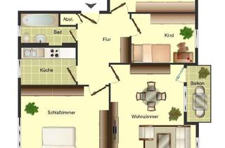 Wohnung mieten in Harkortstraße 16, 59423 Unna, Charmante 4-Zimmer-Etagenwohnung in Unna – 70,37 m² mit Badfenster und Badewanne