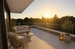 Penthouse mieten in Hagsfelder Allee 17, 76131 Oststadt, Neubau Penthouse | spektakulärer Weitblick ins Grüne trotz zentraler Stadtlage| 2-Zimmer | Erstbezug