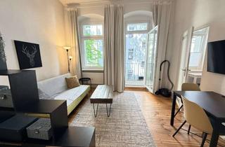Wohnung mieten in Dunckerstraße 23, 10437 Prenzlauer Berg, Möblierte 1 Zimmer Wohnung mit Balkon - nähe Helmholtzplatz - frei ab sofort