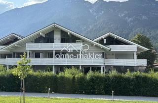 Wohnung kaufen in 82467 Garmisch-Partenkirchen, Neuw. & exklusive 2 Zimmer-Terrassenwohnung (104 m²) - Prov-frei von Privat - FeWo-Nutzung möglich