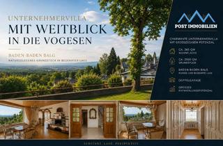 Villa kaufen in 76532 Balg, Charmante Unternehmervilla mit Weitblick in begehrter Wohnlage von Baden-Baden-Balg