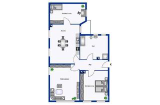 Wohnung mieten in 07545 Gera, geräumige 3 Zimmerwohnung in zentraler Lage von Gera