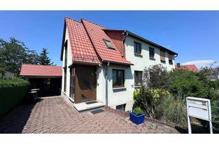 Doppelhaushälfte kaufen in 99097 Melchendorf, Gepflegte Doppelhaushälfte mit großem Garten, Garage und vielseitig nutzbarem Souterrain