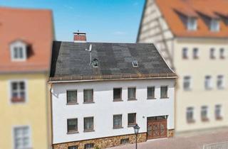 Haus kaufen in 04523 Pegau, Großzügiges Stadthaus mit drei Garagen & schönem Garten in Pegau bei Leipzig zu verkaufen