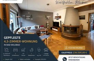 Wohnung kaufen in Flößerstr., 75323 Bad Wildbad, 125 m² Kapitalanlage in Bad Wildbad – deutlich unter Markt vermietet | Garage | Kamin | Balkon
