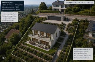 Grundstück zu kaufen in Mittelweg 14/1, 76356 Weingarten, Naturidylle trifft Stadtnähe: Perfektes Familiengrundstück im neuen Top-Quartier Weingartens