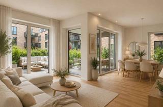Wohnung kaufen in 23570 Travemünde, Bezugsfertige Neubauwohnung mit großer Terrasse in ruhiger Innenhoflage