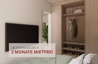 Wohnung mieten in Buschkrugallee 64, 12359 Britz, Möblierte Studio Plus Wohnungen mit Gemeinschaftsflächen: Padelplatz, Fitness, Dachterrasse & mehr