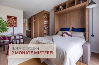 Wohnung mieten in Buschkrugallee 64, 12359 Britz, Möblierte Studio Wohnungen mit Gemeinschaftsflächen: Padelplatz, Fitness, Dachterrasse & mehr