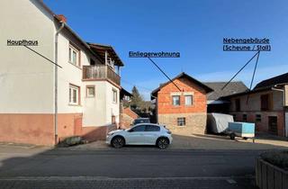 Haus kaufen in 63691 Ranstadt, Hofanwesen mit Haupthaus, ELW u. Nebengebäuden (Scheune + Stall) auf großem Grundstück