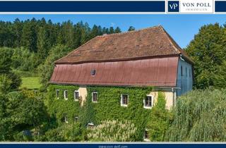 Haus kaufen in 94110 Wegscheid, Denkmalgeschütztes Wohnhaus aus dem 18. Jahrhundert, ehemaliges Mühlengebäude in idyllischem Garten