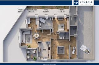Wohnung kaufen in 33330 Gütersloh, Letzte verfügbare Erdgeschosswohnung im Neubau | KfW 40 + QNG | ca. 98 m² | Terrasse & 2 Carports