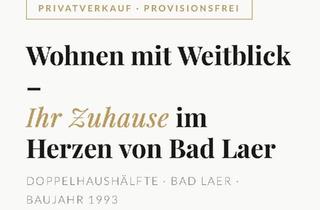 Doppelhaushälfte kaufen in 49196 Bad Laer, Bad Laer - DOPPELHAUSHÄLFTE · BAD LAER · BAUJAHR 1992
