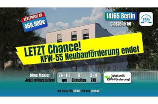 Wohnung kaufen in Claszeile 50, 14165 Berlin, Berlin - ++DAUERNIEDRIGPREIS++ ZINS-MIET-ENERGIESPAREND 3 ZKB mit KfW 100.000?-Darlehen