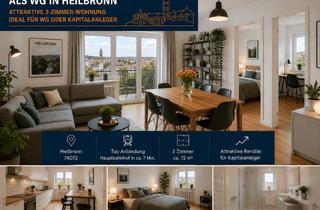 Wohnung kaufen in 74076 Heilbronn, Provisionsfrei / Kapitalanlage in Heilbronn – Sofort Cashflow + massive Steuervorteile nutzen
