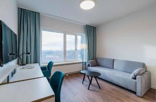 Wohnung mieten in Lehrter Straße 24 B, 10557 Tiergarten, Hochwertiges 24 m² Mikroapartment mit Concierge zur langfristigen Miete im 16. OG am Hbf