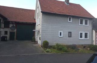 Einfamilienhaus kaufen in Kirchberg 14, 36151 Burghaun, Einfamilienhaus mit großer Scheune für Pferdehaltung, KFZ Werkstatt oder ...
