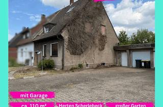 Doppelhaushälfte kaufen in 45701 Herten, Doppelhaushälfte mit Fertigstellungsbedarf und großem Garten in Scherlebeck am Feldrand