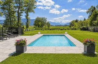 Haus kaufen in 83703 Gmund, Pool mit Bergblick