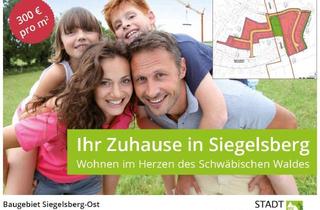 Grundstück zu kaufen in Ecke Seebachstraße/Halbergstrasse, 71540 Murrhardt, Letzter Bauplatz im Teilort Siegelsberg der Stadt Murrhardt