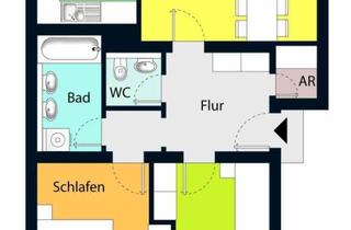 Wohnung kaufen in 01705 Freital, Helle & gepflegte 3-Raum-Wohnung in Freital - gefragte Wohnlage