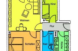 Wohnung mieten in 01738 Dorfhain, Wohnen in ländlicher Idylle! 3-Zimmer-Wohnung mit schönem Balkon!