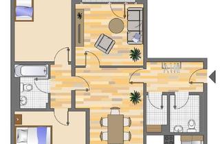 Wohnung mieten in Potsdamer Straße 53, 40599 Hassels, 3 Zimmer-Wohnung in Düsseldorf-Hassels