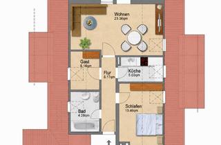 Wohnung mieten in 86356 Neusäß, 3 ZKB Dachgeschosswohnung in Neusäß-Steppach