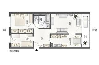 Wohnung kaufen in 75181 Pforzheim, Pforzheim - 3-Zimmer-Wohnung mit Balkon + TG Stellplatz